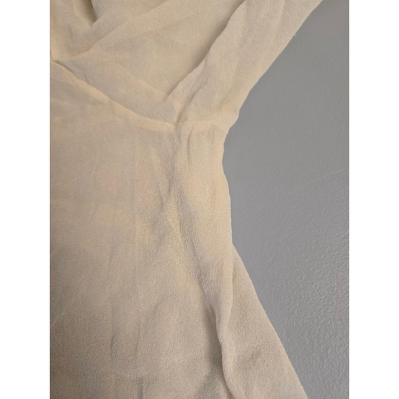 Women's Eileen Fisher Organic Linen Long Shirt Dress Ivory Medium - Picture 15 of 16